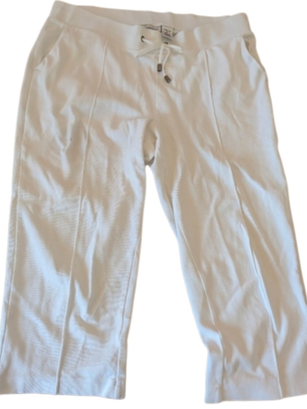 Croft & Barrow White Stretch Crop Pants
